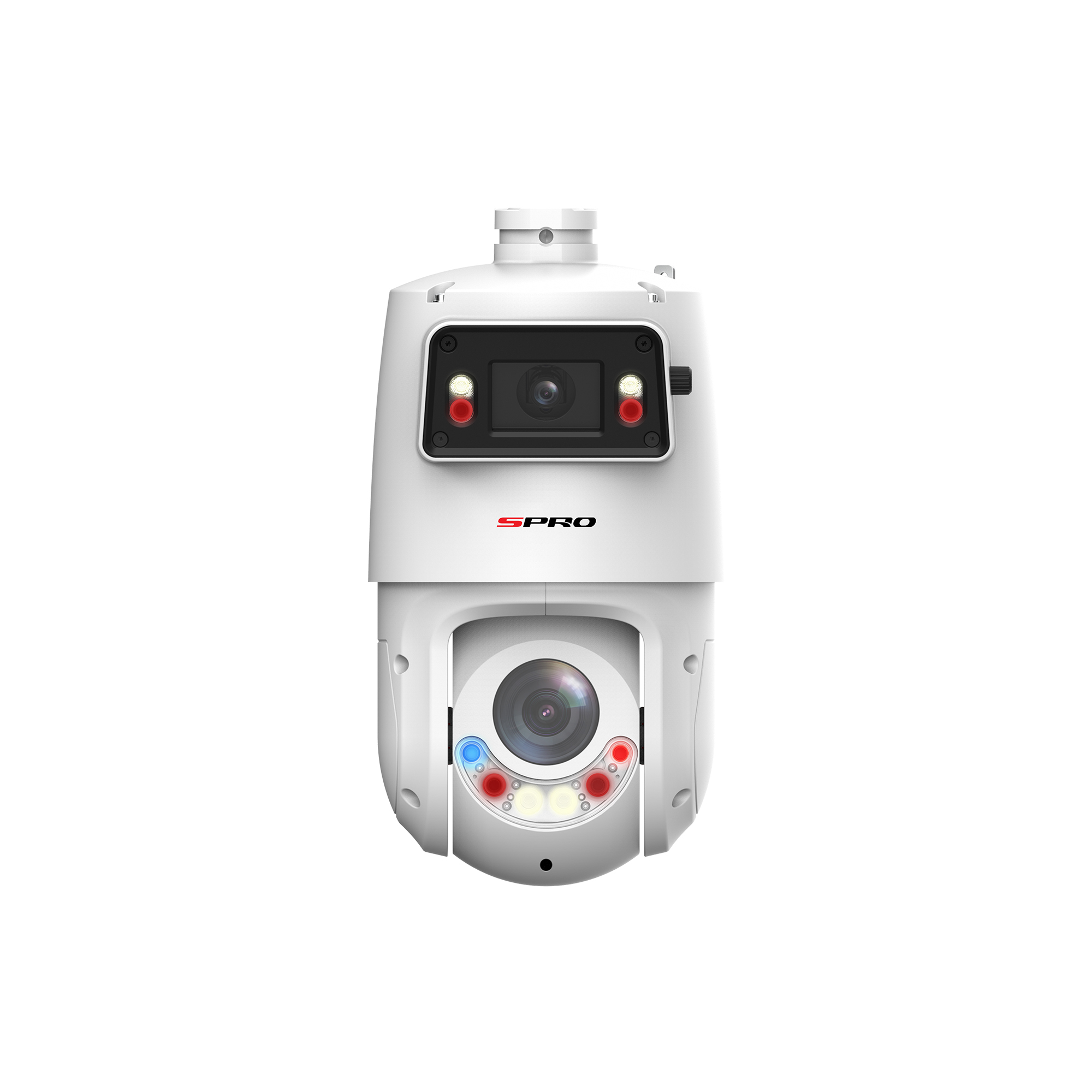 SPRO 4MP+4MP IP PTZ with Panoramic View & Active Deterrence DHIPPTZ40/25XLR-P-D
